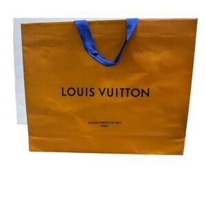 Louis‎ Vuitton Shopping Bag 19x15 In Orange Maison Fondee 1854 Italian Luxe